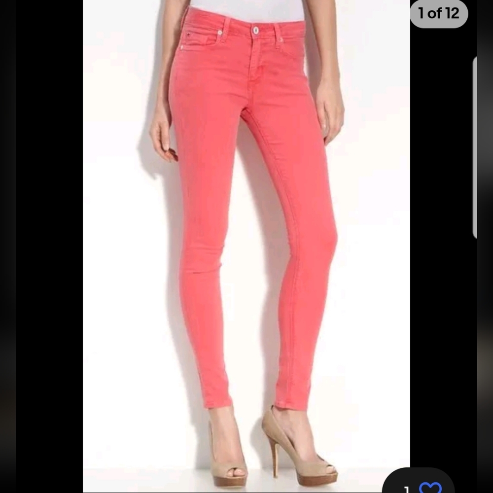 Hudson Women's Skinny Jeans Jeggings Mid Rise Stretch Pants Size 29